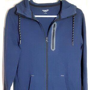 Old Navy Active Men's Hooded Jacket Size SMALL, Blue, Long Sleeve. Zip closure